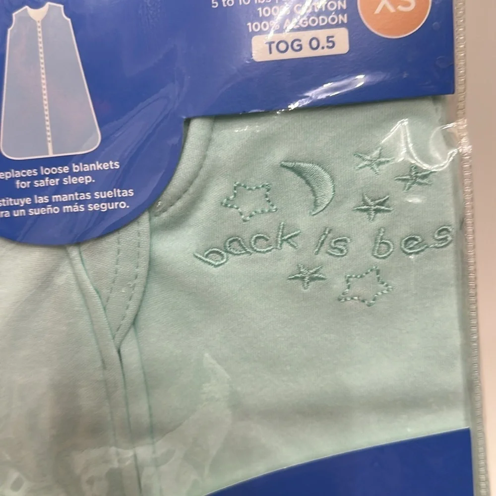 Halo Sleep Sack XS Birth To 3 Months.NWT.Green/Blue color.Unisex
